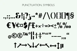 Figuratika a retro stencil font