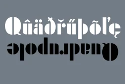 Figuratika a retro stencil font