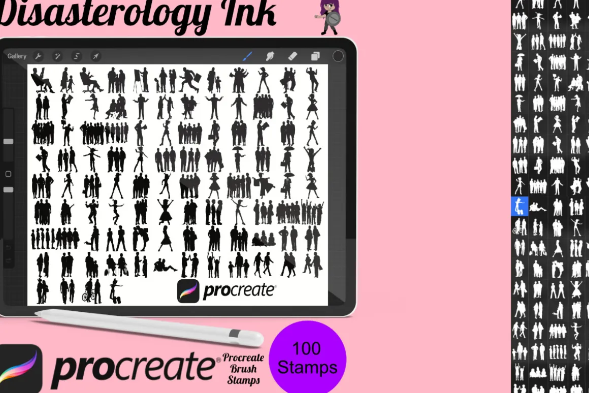 Figure Pose Silhouettes Set 1