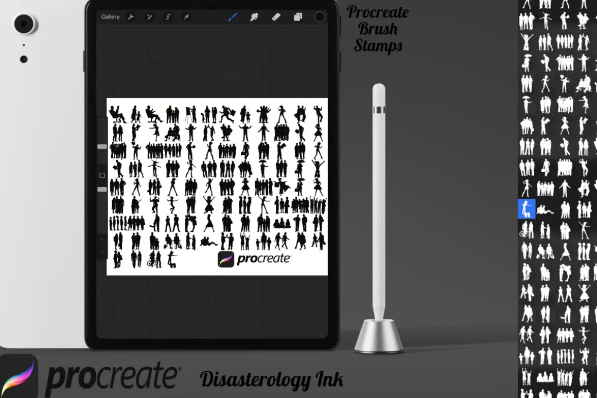 Figure Pose Silhouettes Set 1