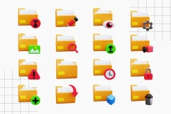 Files 3D Icons