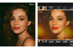 Film Strip Photo Frame Template