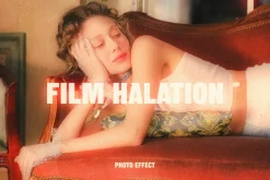 Film Halation Vintage Glow Effect