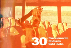 30 Film Markers, Light Leak Overlay