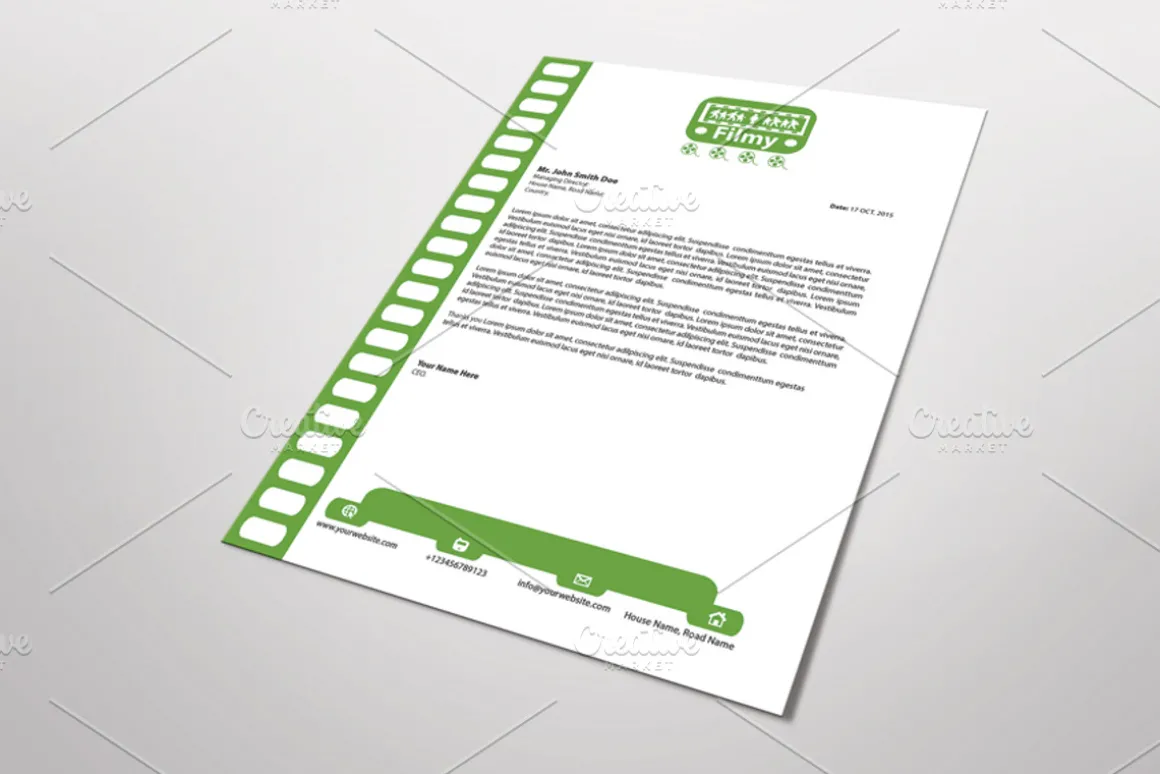 Filmy Letterhead Template