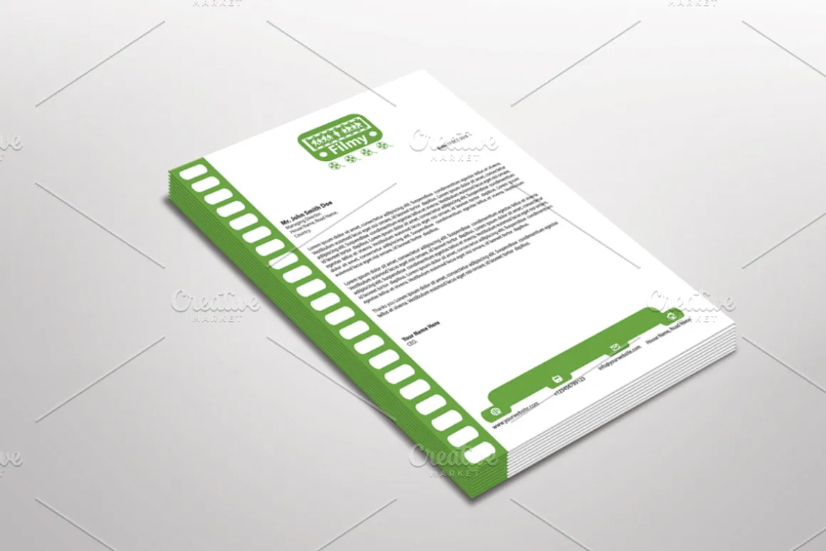 Filmy Letterhead Template