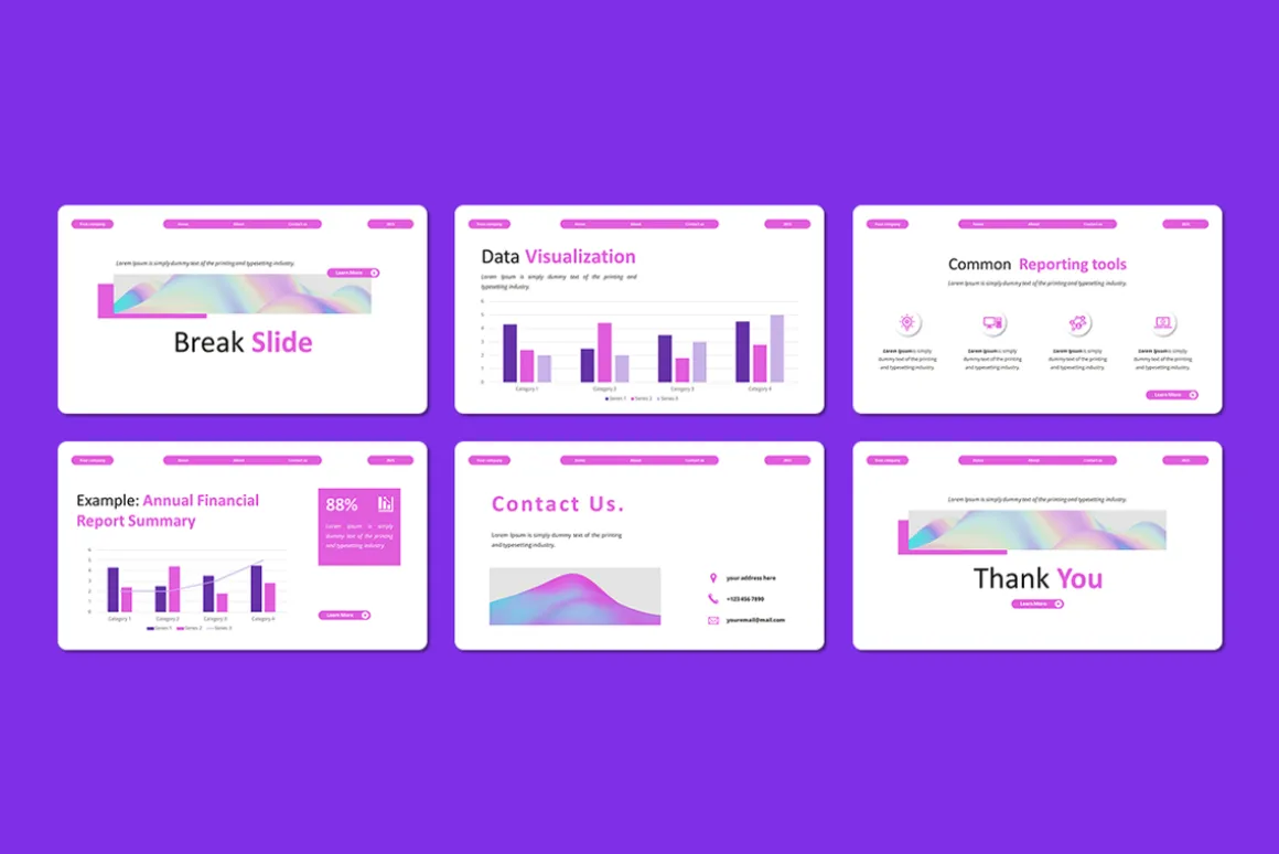 Financial Data Report - Keynote