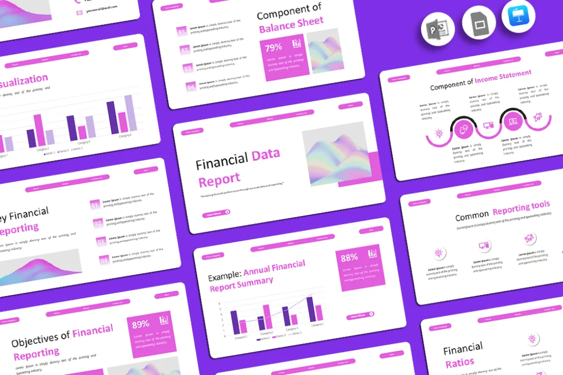 Financial Data Report - Keynote