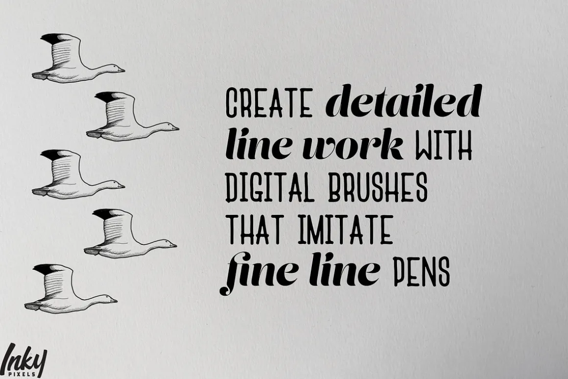 FineLiner Ink Procreate Brushes