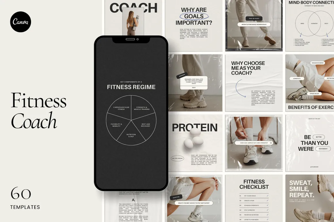 Fitness Coach Template - Canva
