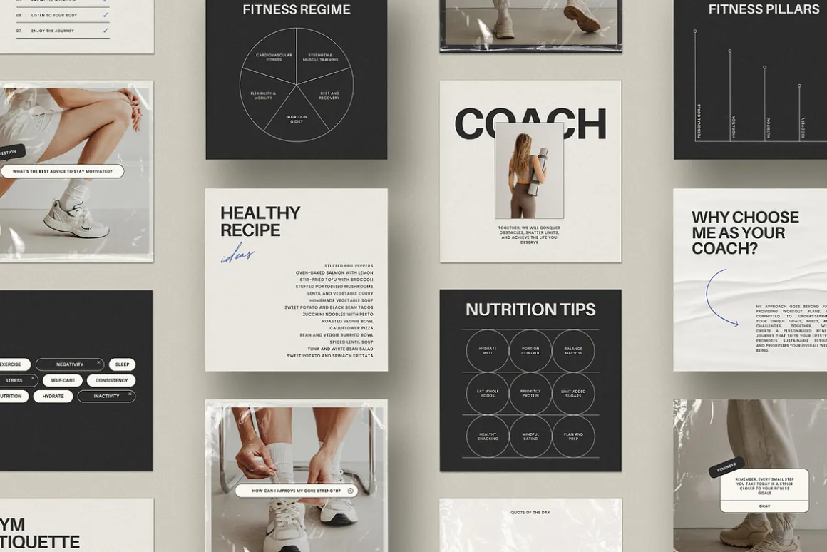 Fitness Coach Template - Canva
