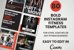 Fitness Canva Instagram Template
