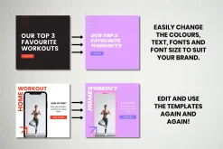 Fitness Canva Instagram Template
