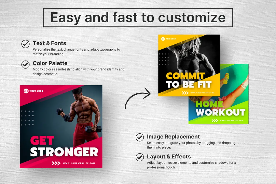 Fitness Coach Social Media Bundle