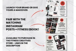 Fitness Instagram Template Canva