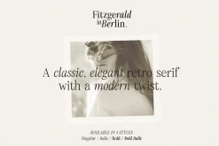 Fitzgerald - Classic Retro Serif
