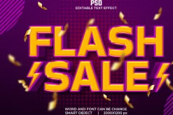 Flash sale 3d Psd Text Effect