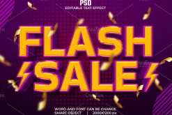 Flash sale 3d Psd Text Effect