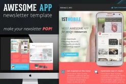 Flat and Colorful App Email Template