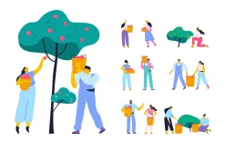 Flat Vector people. Part2