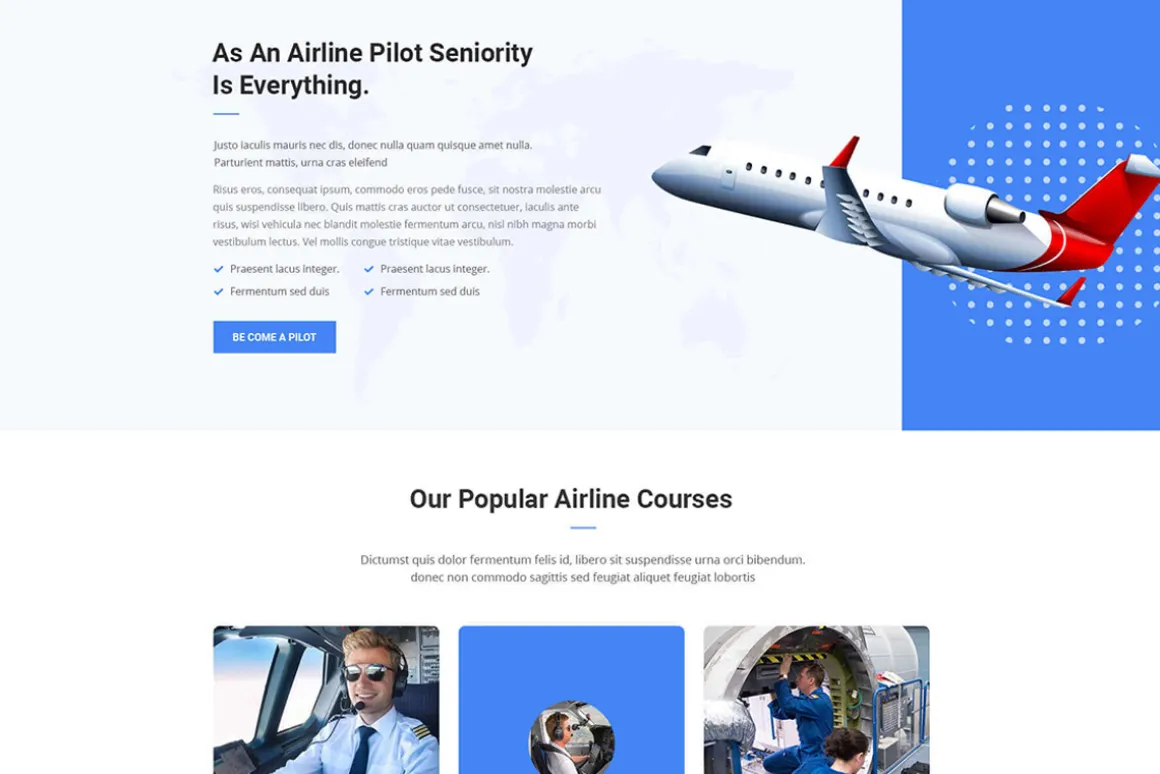Flio - Flying Academy HTML Template