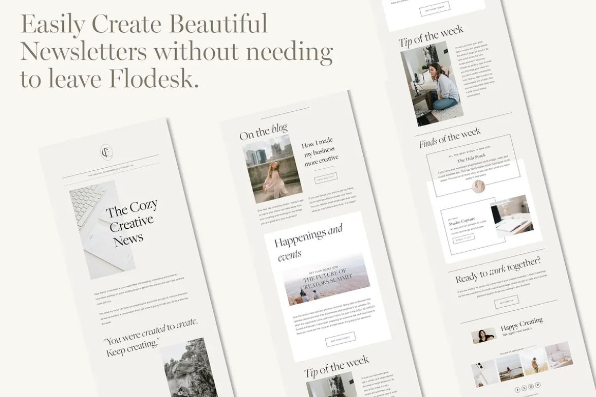 Flodesk Newsletter Template