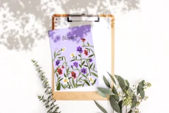 Floral card + border backgrounds set