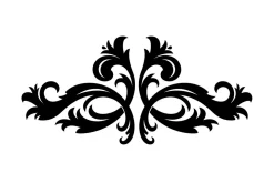 Floral Mystic Symbol Silhouette
