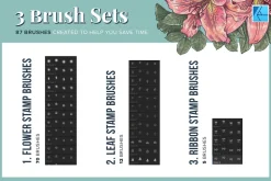 87 Floral Affinity Stamp Brushes
