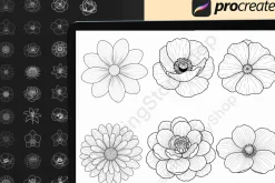Floral & Botanical Procreate Stamps