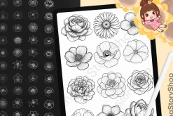 Floral & Botanical Procreate Stamps