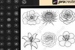 Floral & Botanical Procreate Stamps