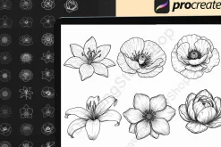 Floral & Botanical Procreate Stamps