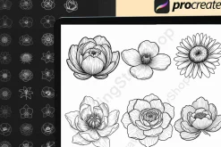 Floral & Botanical Procreate Stamps