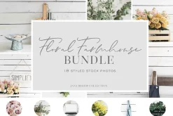 Floral Farmhouse Stock Photos