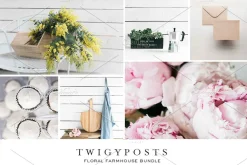 Floral Farmhouse Stock Photos