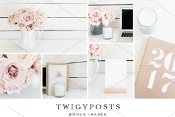 Floral Farmhouse Stock Photos