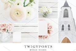 Floral Farmhouse Stock Photos