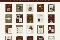 Floral Instagram Stories Posts Canva