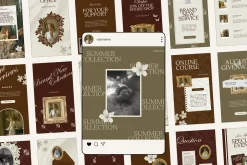 Floral Instagram Stories Posts Canva