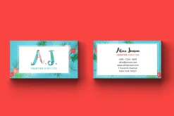 Floral Spring Business Card