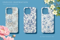 Floral Toile Print Design Patterns