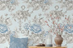 Floral Toile Print Design Patterns