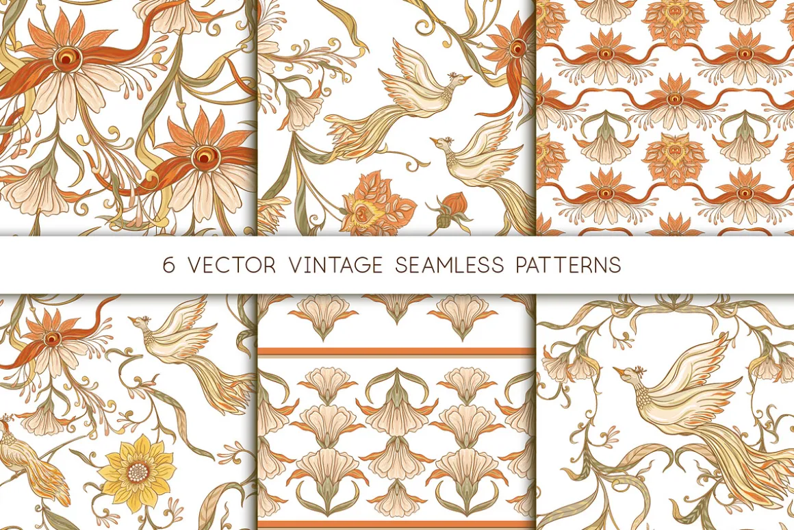 Floral Vintage Seamless Pattern