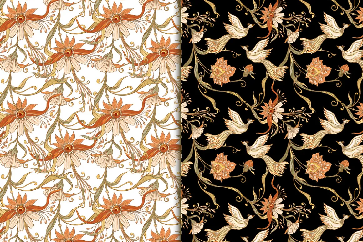Floral Vintage Seamless Pattern