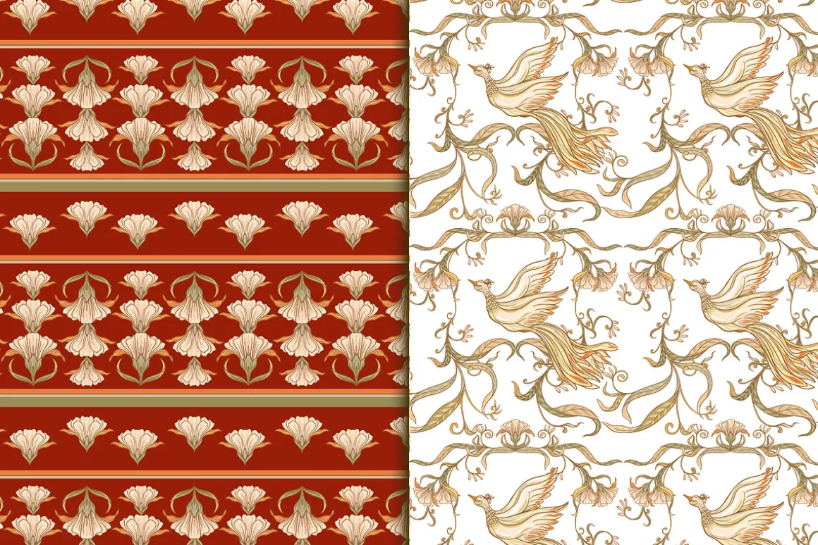 Floral Vintage Seamless Pattern