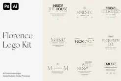 Florence Logo Kit | Logos Ai Eps Psd