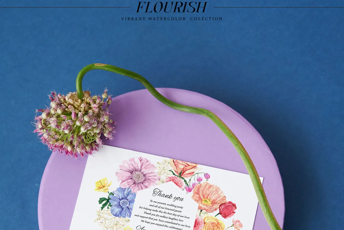 FLOURISH Vivid Watercolor Flowers