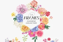 FLOURISH Vivid Watercolor Flowers