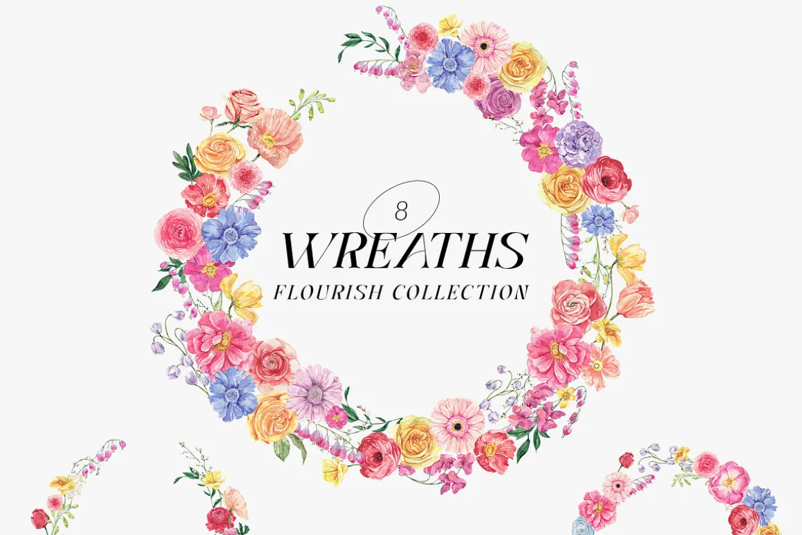 FLOURISH Vivid Watercolor Flowers